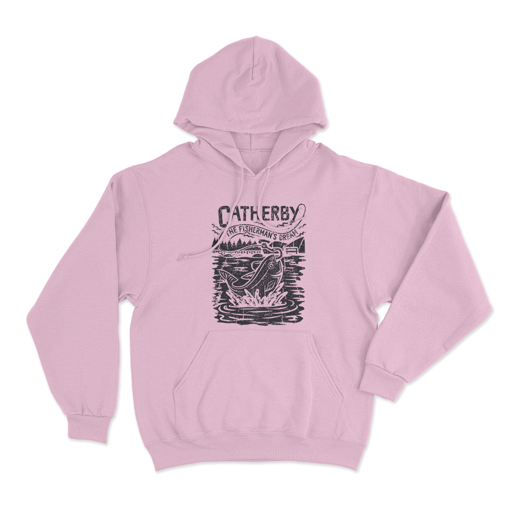 Catherby Unisex Hoodie Pink Catherby Unisex Hoodie Pink