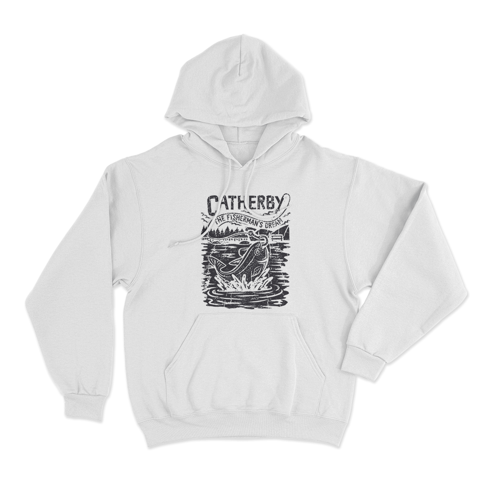 Catherby Unisex Hoodie White Catherby Unisex Hoodie White