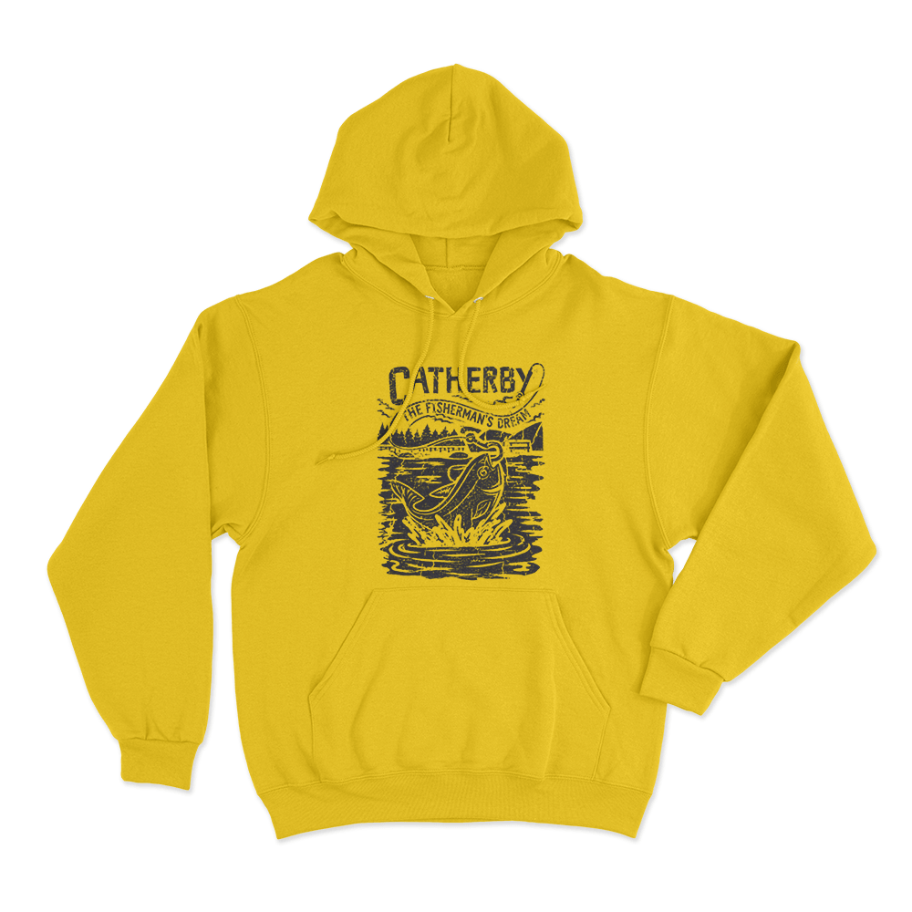 Catherby Unisex Hoodie Yellow Catherby Unisex Hoodie Yellow