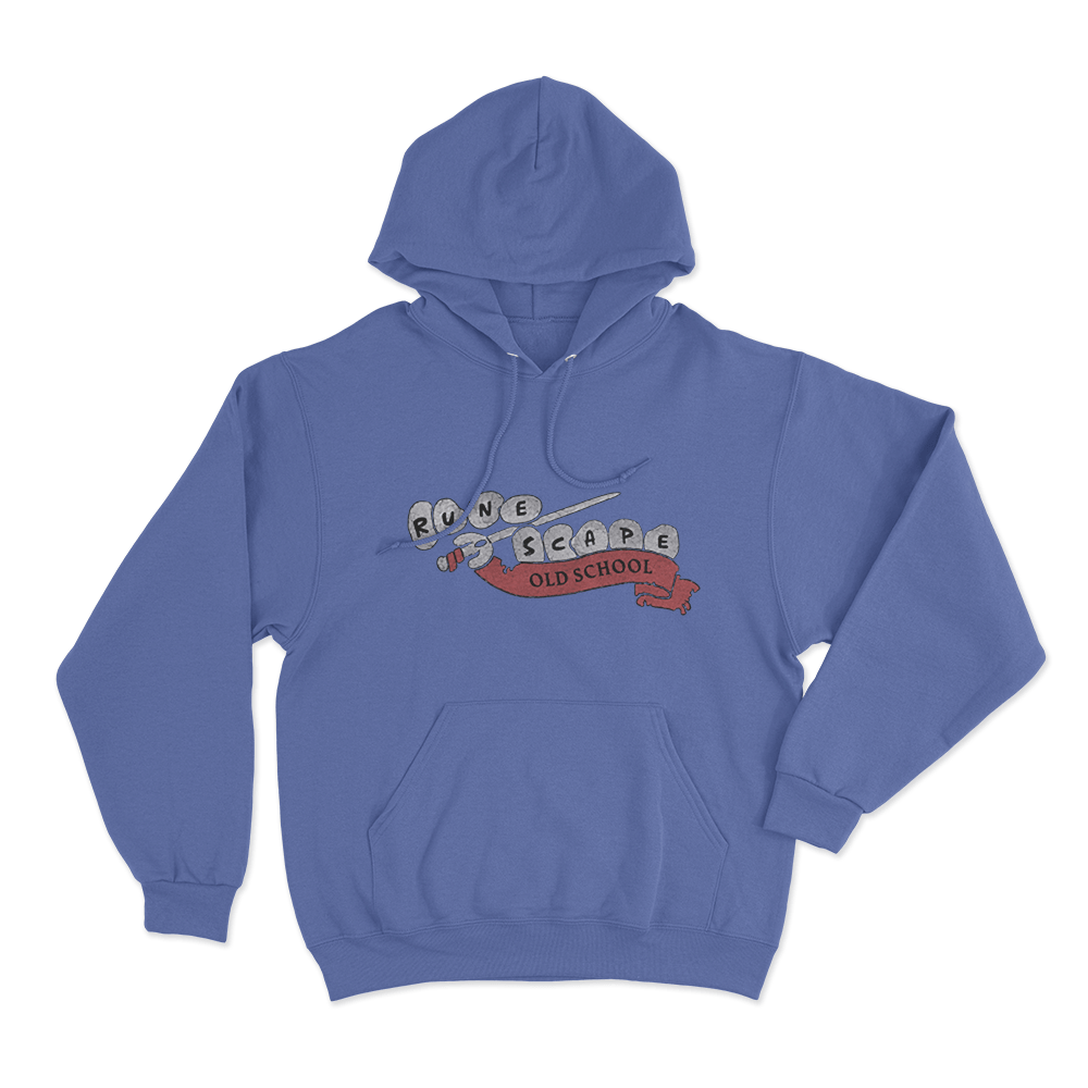 Old School RuneScape Logo Hoodie Blue Old School RuneScape Logo Hoodie Blue