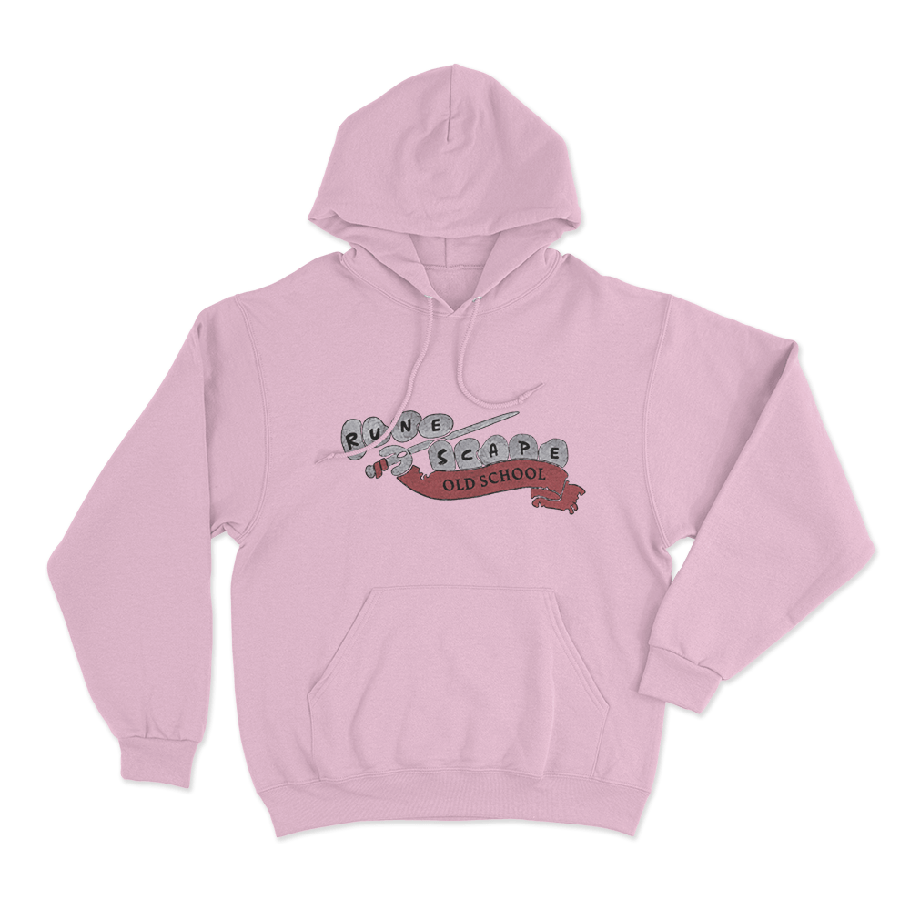 Old School RuneScape Logo Hoodie Pink Old School RuneScape Logo Hoodie Pink