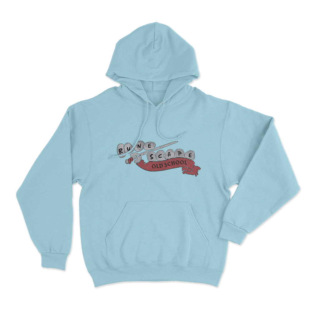 Old School RuneScape Logo Hoodie Sky Blue Old School RuneScape Logo Hoodie Sky Blue