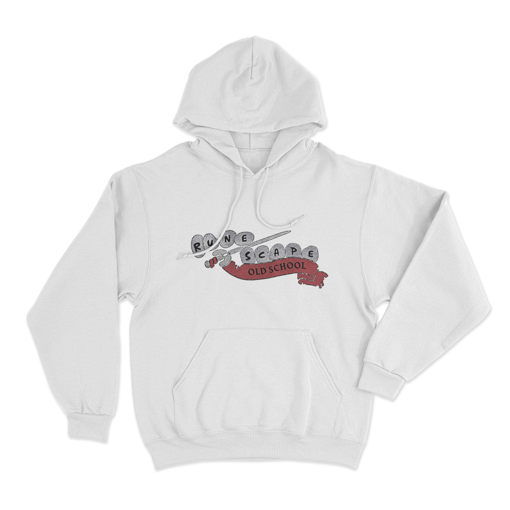 Old School RuneScape Logo Hoodie White Old School RuneScape Logo Hoodie White